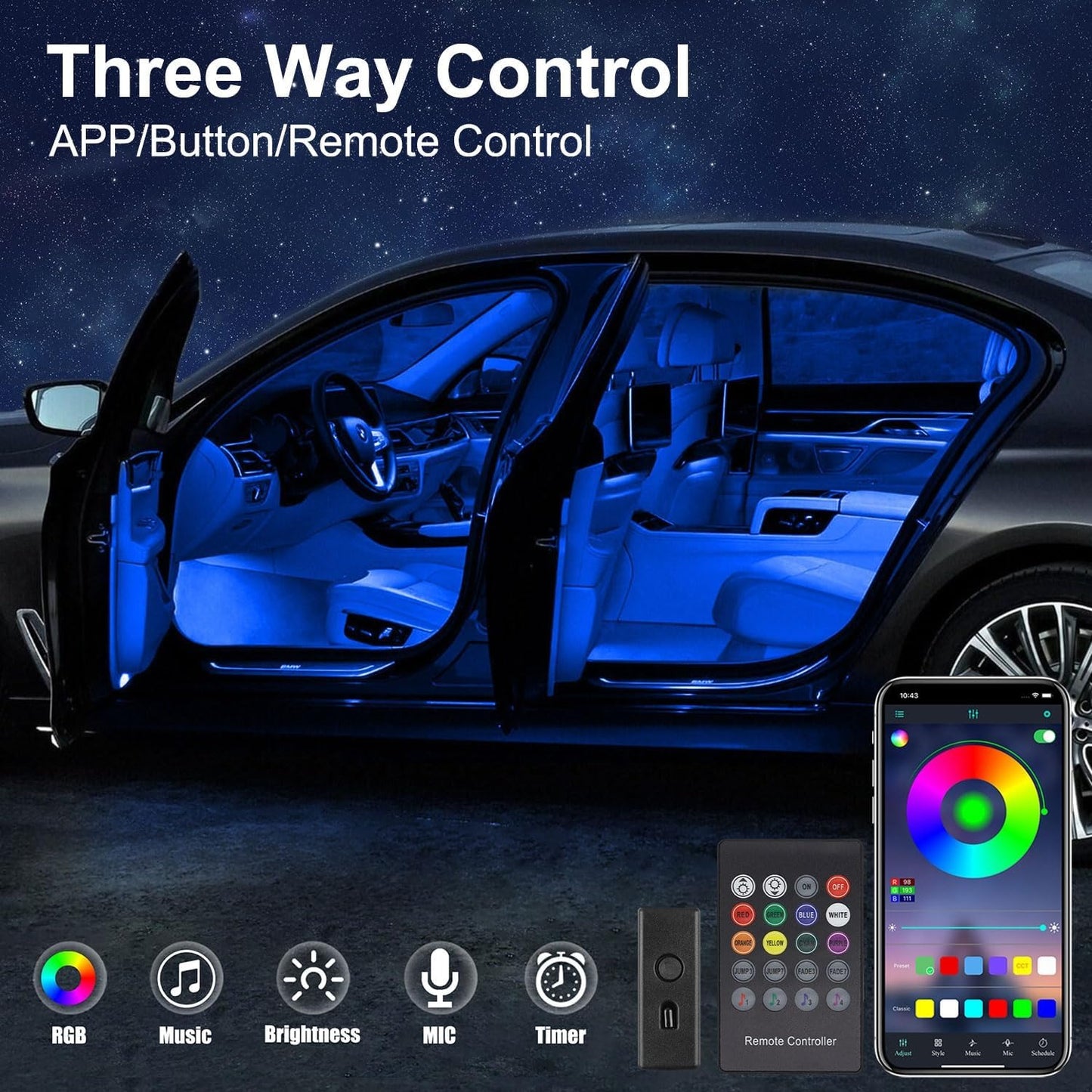 LED Car Strip ( 2 meter )